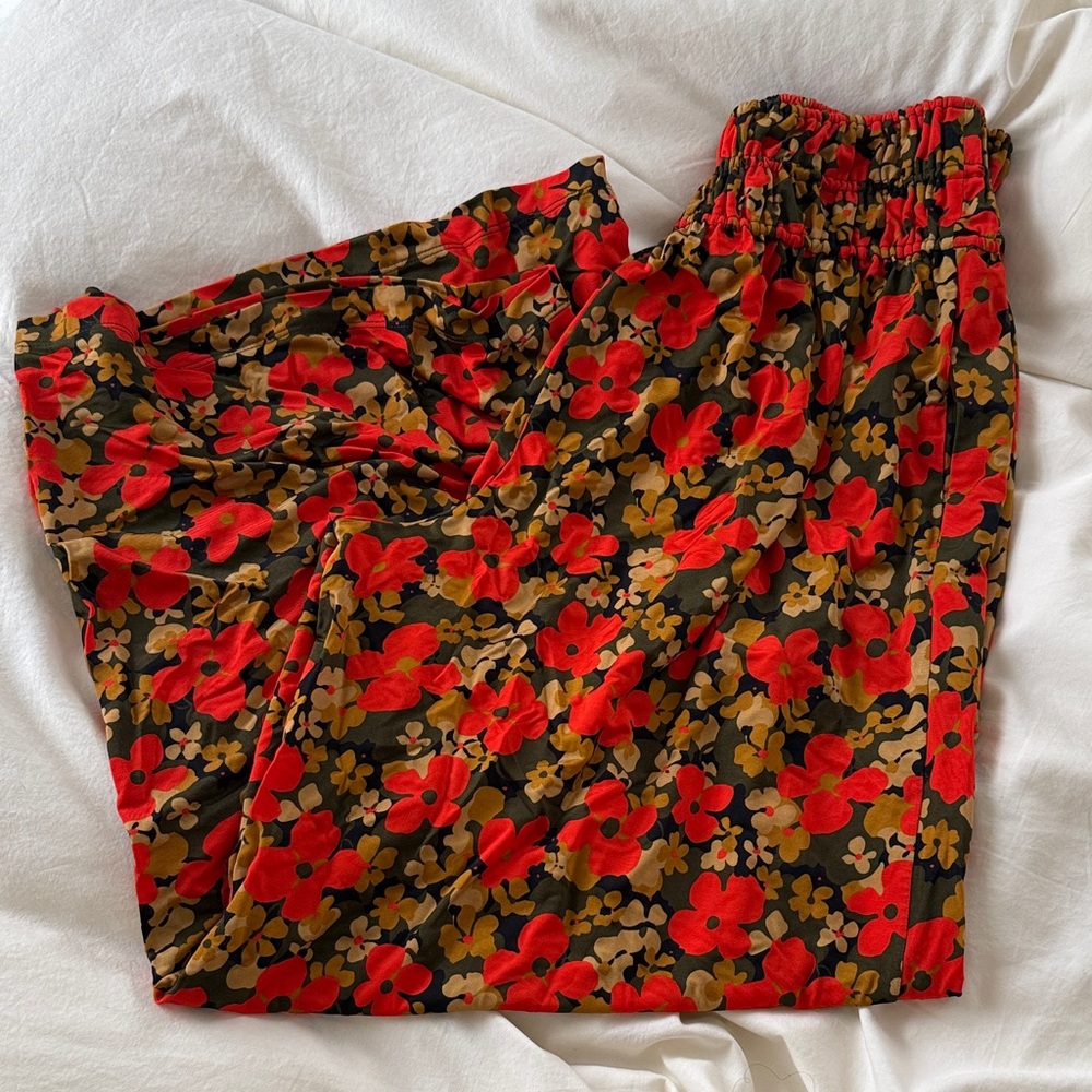 Rosetta Getty Multicolor Floral Pants